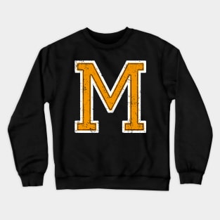 M - Letter / College Style Crewneck Sweatshirt